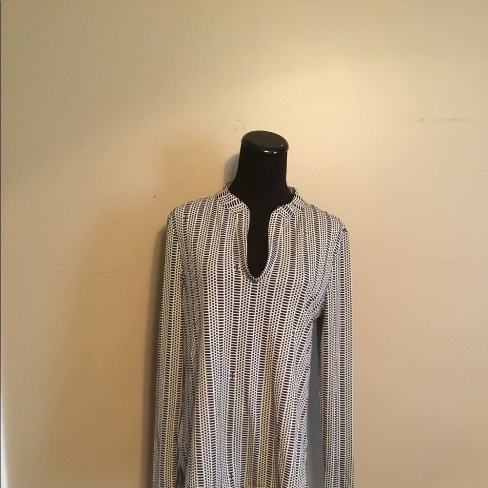 Tory Burch Navy & White Tunic - size L